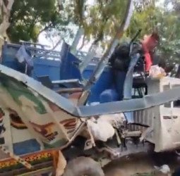 मैक्स और रोडवेज बस की भिड़ंत में दस लोगों की मौत, कई घायल