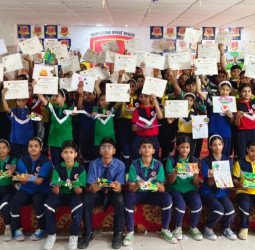 एचपी इंटरनेशनल स्कूल में क्ले मॉडलिंग प्रतियोगिता का आयोजन