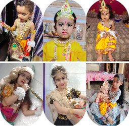 शुभ जन्माष्टमीः कोई बना राधा तो कोई बना कन्हैया...बच्चों पर खूब लुटा प्यार