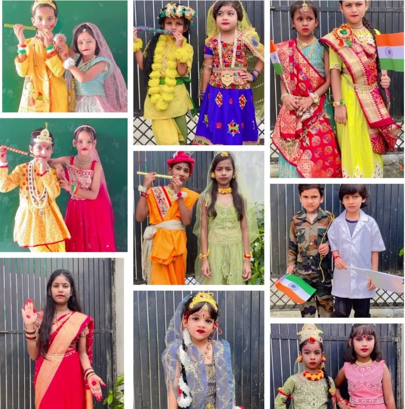 कोई बना कन्हैया तो किसी ने धरा राधा का स्वरूप, सीएम ब्राइटन स्कूल मे रही जन्माष्टमी की धूम