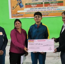 लॉर्ड कृष्णा इंटरनेशनल स्कूल के छात्र  वेदांश को किया गया सम्मानित