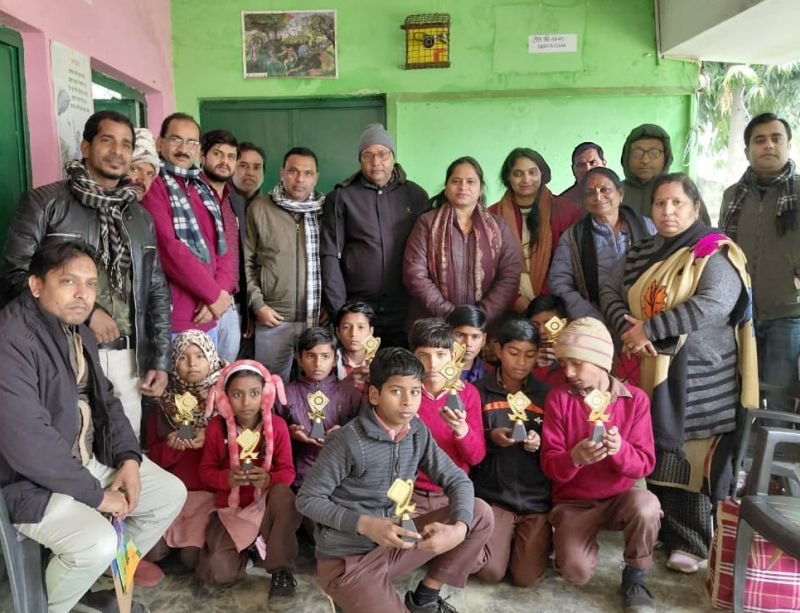 बीआरसी कादरचौक पर हुई स्पेल बी प्रतियोगिता