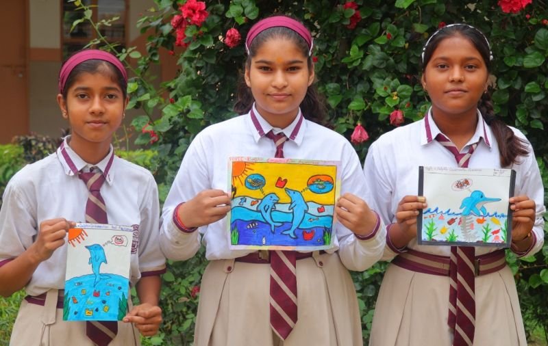 मदर एथीना स्कूल में ईको-क्लब द्वारा ‘डॉल्फिन संरक्षण अभियान’ का आयोजन