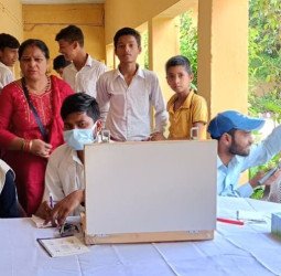 सक्षम संस्था ने लगाया नेत्र शिविर, 150 लोगों की हुई जांचें