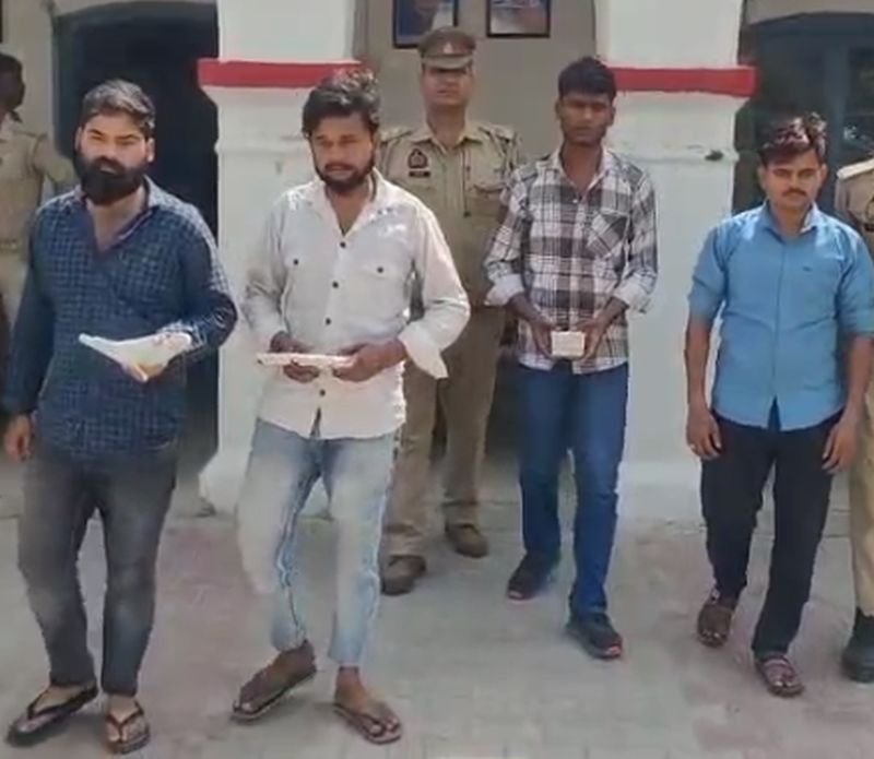 उझानी में दुकानदार से लूट करने वाले बदमाश पकड़े, एक की तलाश जारी