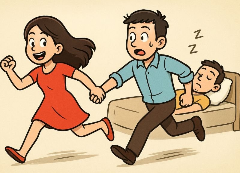 रात में दी पति को  नींद की गोलियां, फिर तीन बच्चों की मां ने किया ऐसा काम