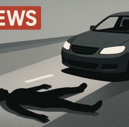 सड़क किनारे नशे में पड़ा था युवक, कार आई और कुचलती चली गई