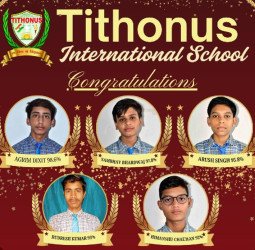 टिथोनस इंटरनेशनल स्कूल के अग्रिम ने दसवीं में पाए 98.6 प्रतिशत अंक, किया स्कूल का नाम रोशन