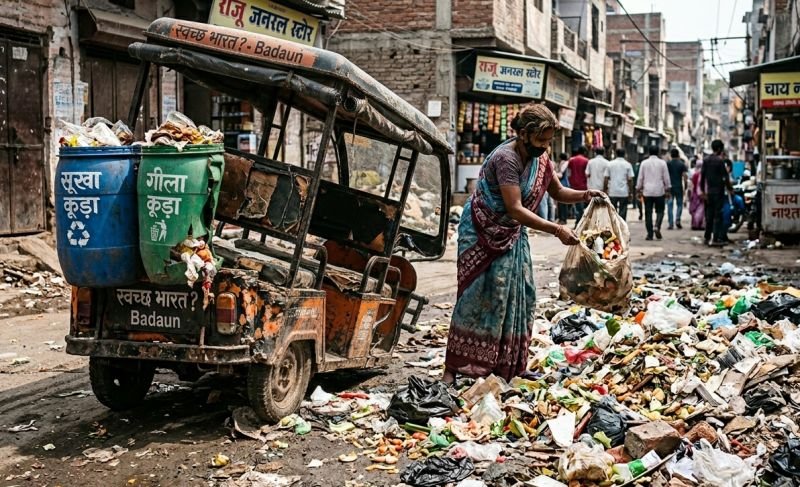 कूड़ा ढोने के लिए रिक्शे लगाए, पर किसी काम न आए...अब जनता कहां फेंके कचरा