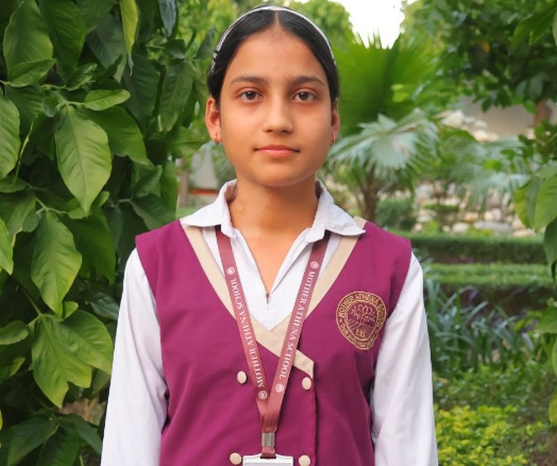 मदर एथीना स्कूल की लावन्या जिले की टॉप थ्री में शामिल, तीसरा स्थान प्राप्त कर किया स्कूल का नाम रोशन