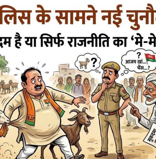 बदायूं में भाजपा का ये नेता 'बकरा चोर'...? सच या राजनीति की 'मे-मे', जांच कर रही पुलिस