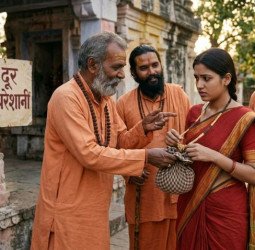 महिला का मंगलसूत्र निकलवाया, पोटली बांधकर झांसे में लिया और भाग गए साधु वेशधारी ठग