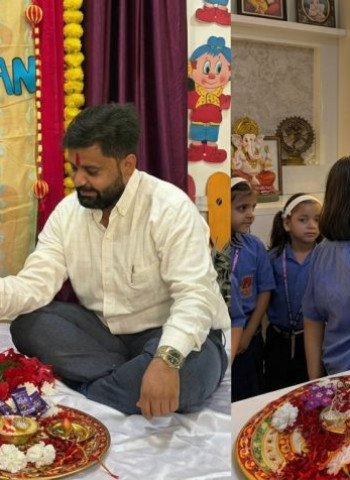 एचपी इंटरनेशनल स्कूल में धूमधाम से मनाया गया रक्षाबंधन पर्व