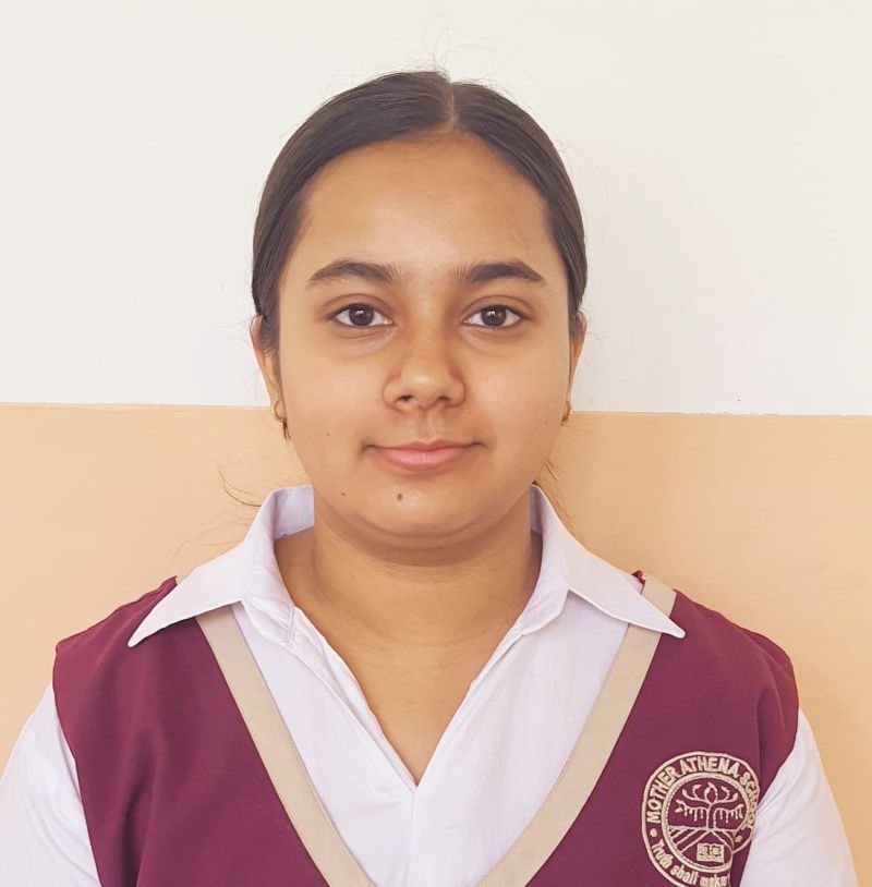 मदर एथीना स्कूल की छात्रा अद्वितीया ने क्लेट में प्राप्त की 111वीं रैंक
