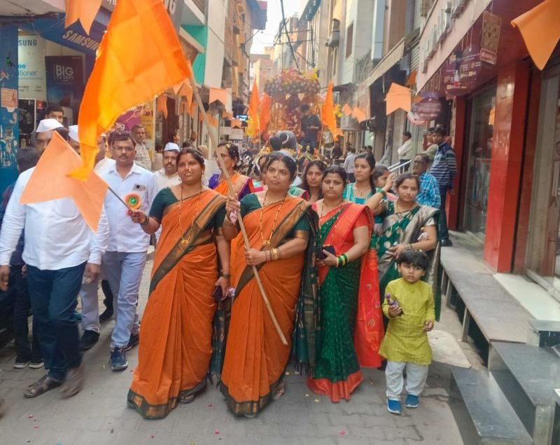 मराठा-सराफा एसोसिएशन ने धूमधाम से मनाई छत्रपति शिवाजी महाराज की जयंती