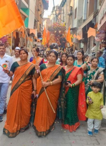 मराठा-सराफा एसोसिएशन ने धूमधाम से मनाई छत्रपति शिवाजी महाराज की जयंती