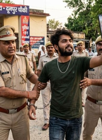 पुलिस का खौफ खत्म या 'बेअंदाजी'....ये तो अपनी गिरफ्तारी की भी बना रहा रील