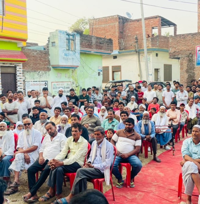 पूर्व मंत्री आबिद रज़ा ने शेखूपुर विधानसभा के गांवों का किया तूफानी दौरा