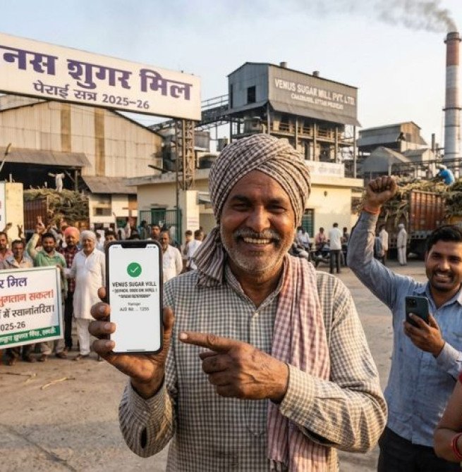 वीनस शुगर मिल ने किसानों को किया 32.80 करोड़ का भुगतान