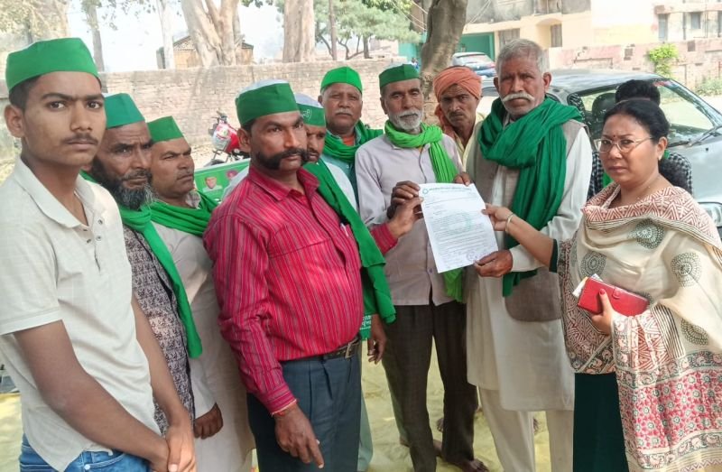 शाहजहांपुर प्रशासन के खिलाफ भाकियू (चढूनी) गुट ने की एक दिवसीय भूख हड़ताल