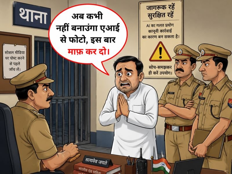 ईद की बधाई देने का था अरमान....पर, 'एआई' ने करवा दिया प्रधान पति का चालान