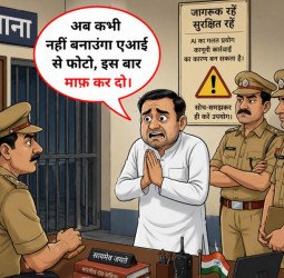 ईद की बधाई देने का था अरमान....पर, 'एआई' ने करवा दिया प्रधान पति का चालान