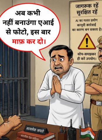 ईद की बधाई देने का था अरमान....पर, 'एआई' ने करवा दिया प्रधान पति का चालान