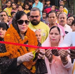 नई सराय नई बस्ती में विकास कार्यों की सौगात, पालिकाध्यक्ष फात्मा रज़ा ने किया उद्घाटन