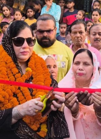नई सराय नई बस्ती में विकास कार्यों की सौगात, पालिकाध्यक्ष फात्मा रज़ा ने किया उद्घाटन