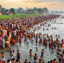 बदायूं में दशहरा पर गंगा में चार डूबे, तीन की मिलीं लाशें, एक बालिका लापता