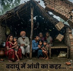 बदायूं में आंधी का कहर...दो मासूमों समेत पांच लोगों की गई जान