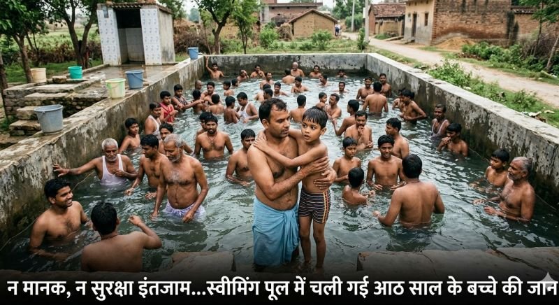 न मानक, न सुरक्षा इंतजाम...स्वीमिंग पूल में चली गई आठ साल के बच्चे की जान