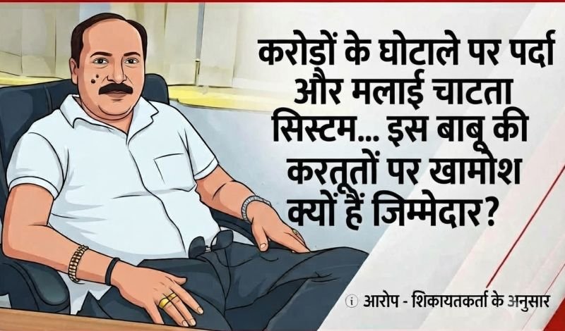करोड़ों के घोटाले पर पर्दा और मलाई चाटता सिस्टम...इस बाबू की करतूतों पर खामोश क्यों हैं जिम्मेदार?