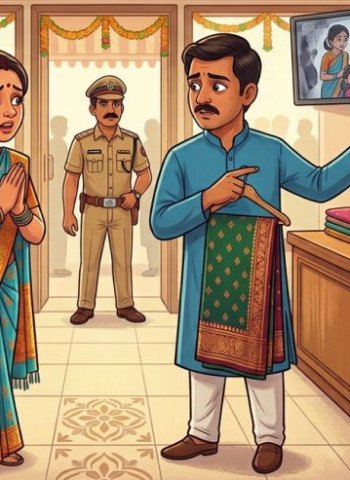 चंदौसी में बेटी के साथ दुकान से साड़ी चुराई, पुलिस तक पहुंचा मामला तो बोली- 'धोखे से चली गई'