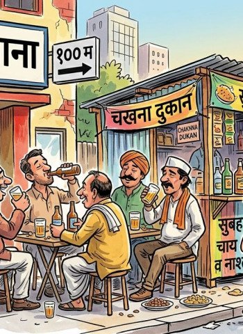 खाकी के साये में चल रहे मैखाने, पुलिस सो रही चैन से...छलक रहे पैमाने