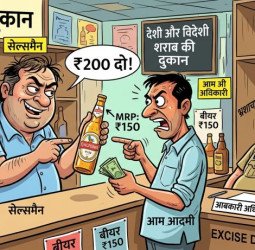 वीडियोः चंदौसी में जमकर हो रही शराब की ओवररेटिंग, नहीं सुन रहा विभाग