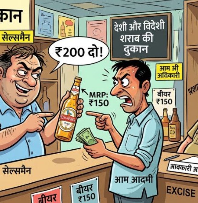 वीडियोः चंदौसी में जमकर हो रही शराब की ओवररेटिंग, नहीं सुन रहा विभाग